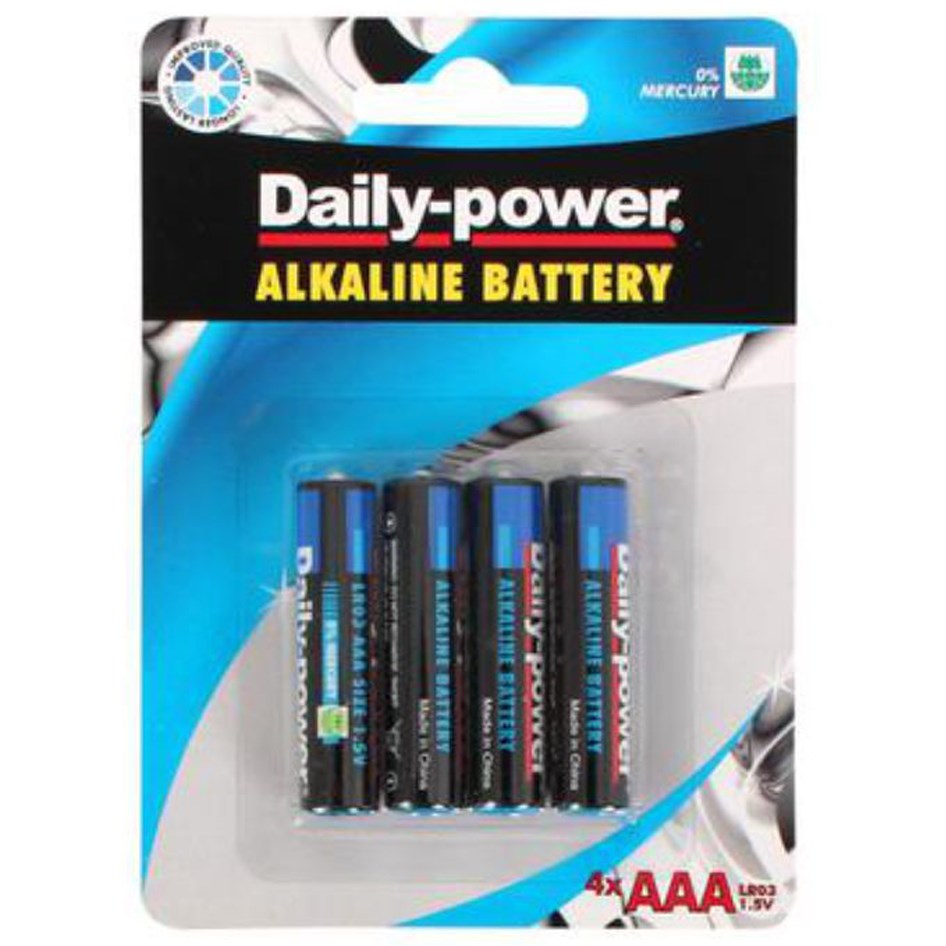 AA - 4 Pack - Alkaline Battery - Daily Power