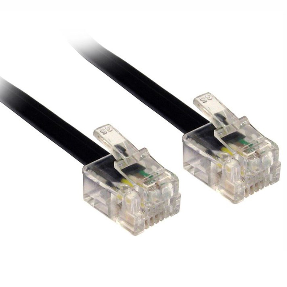 Telephone Extension Cable 10m Long - RJ11 to RJ11