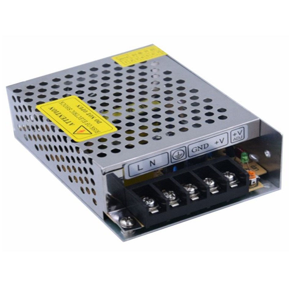 Power Supply - 12V - Metal Chassis - 60 Watt
