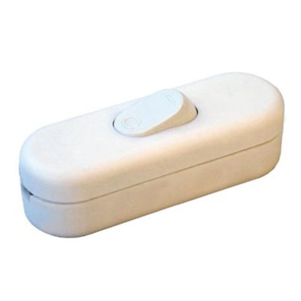 Inline Through Switch - Click To Choose - 10 Pack / White