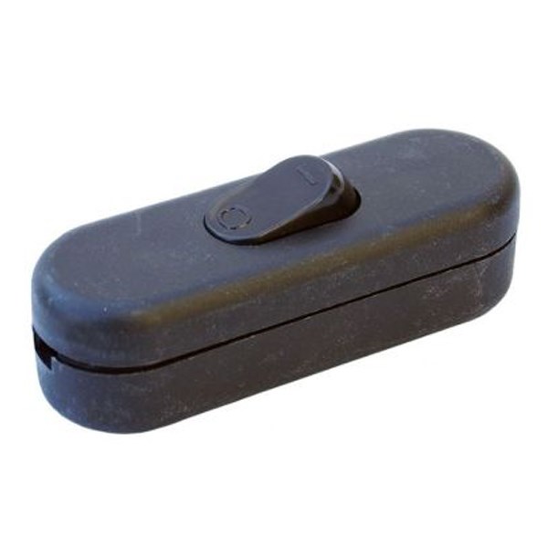 Inline Through Switch - Click To Choose - 1 Pack / Black