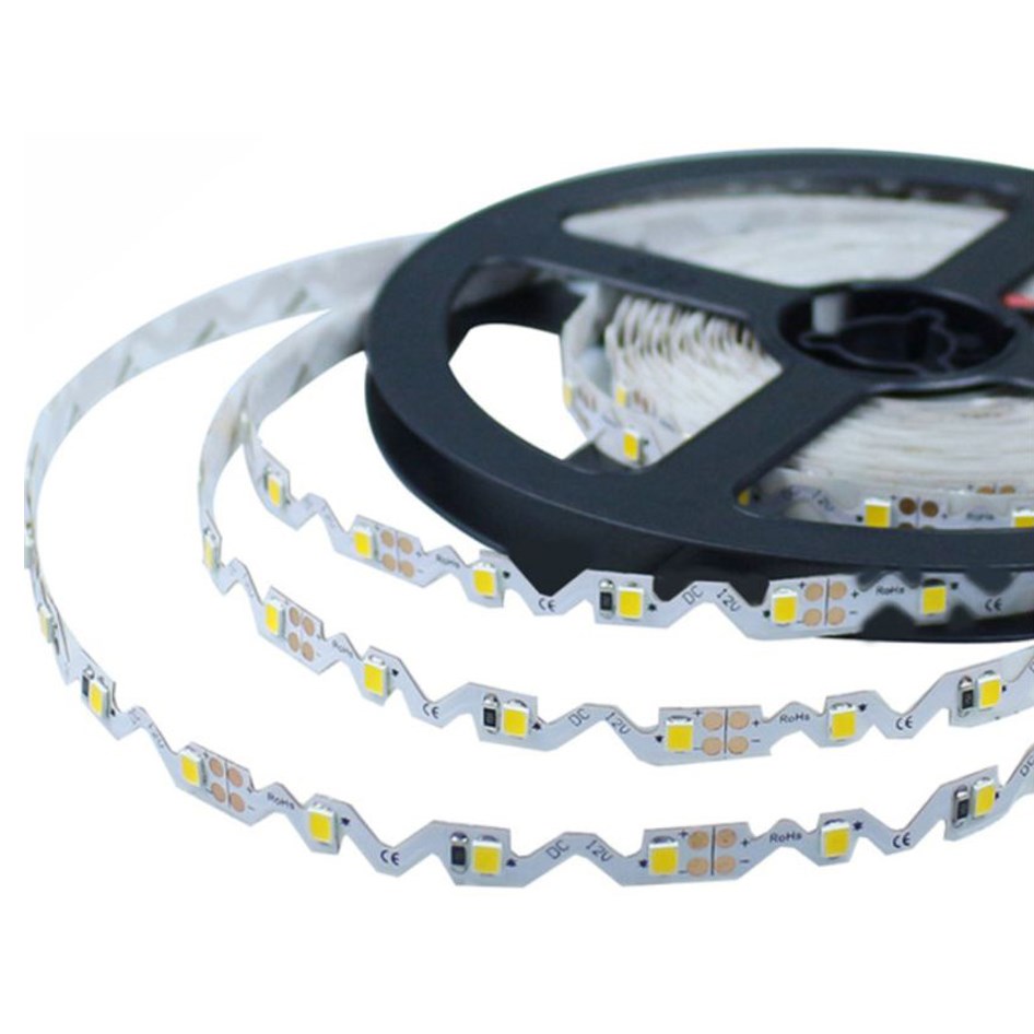 2835 - 12V - Non Waterproof - LED - S Bend - 5m - Click to Choose - Daylight / 60 LEDs/m
