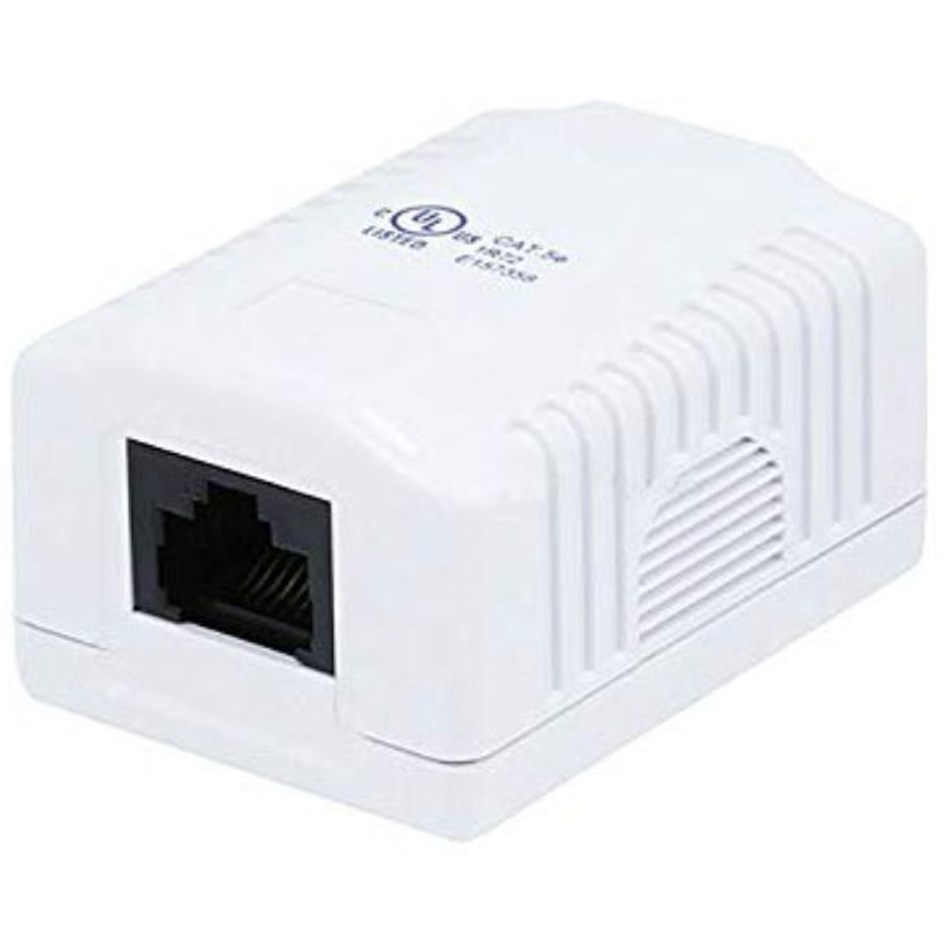 Surface Mount Box - Single - RJ45 - Cat6