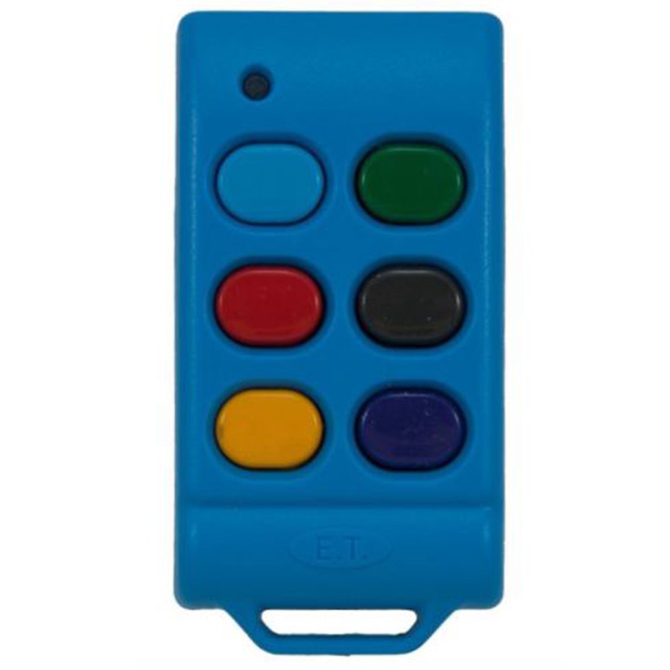 ET 6 Button Remote - BluMix Rolling Code 434