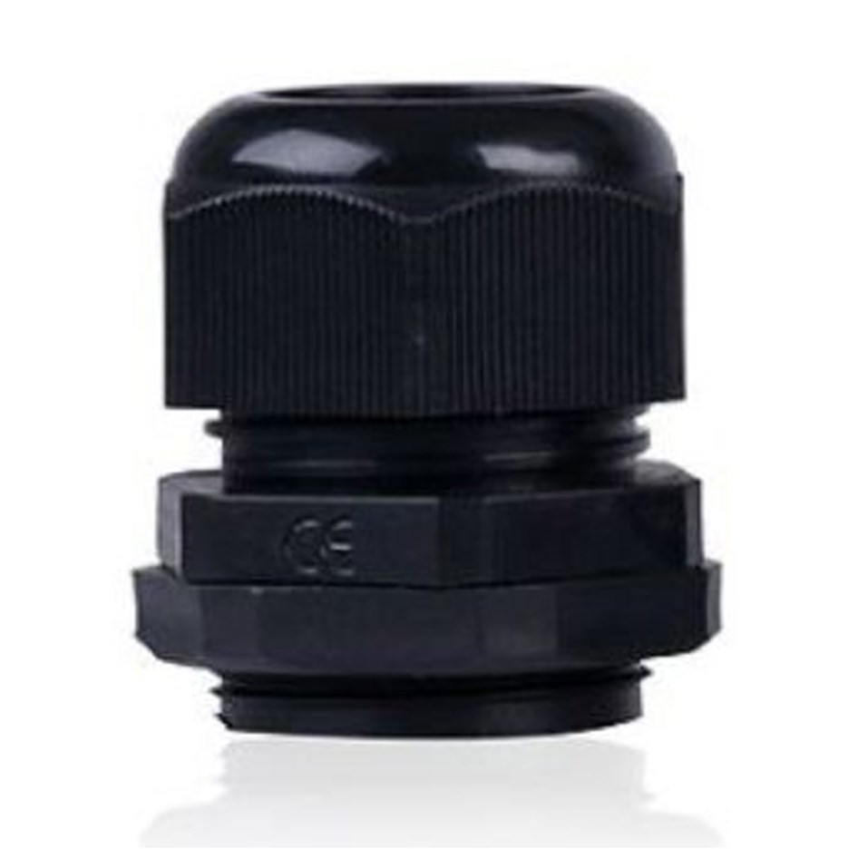 Black Nylon PG Cable Gland - 48mm / 1 Pack