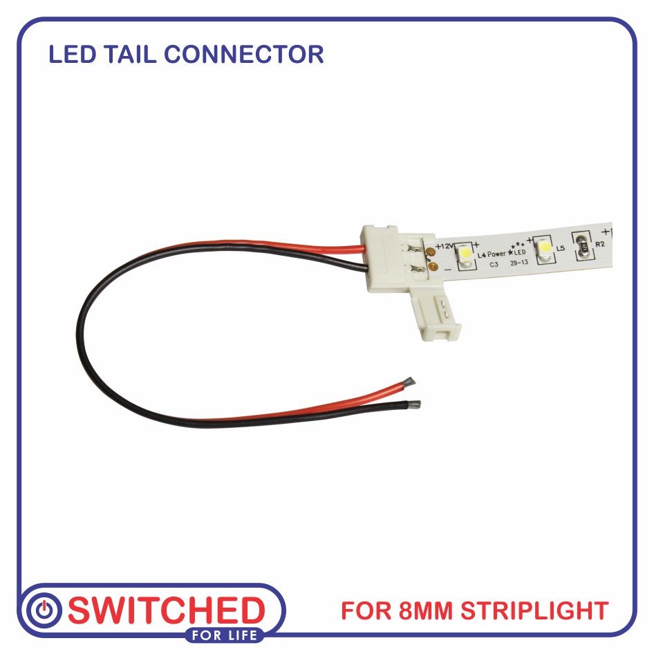 8mm Striplight PCB Tail Connector