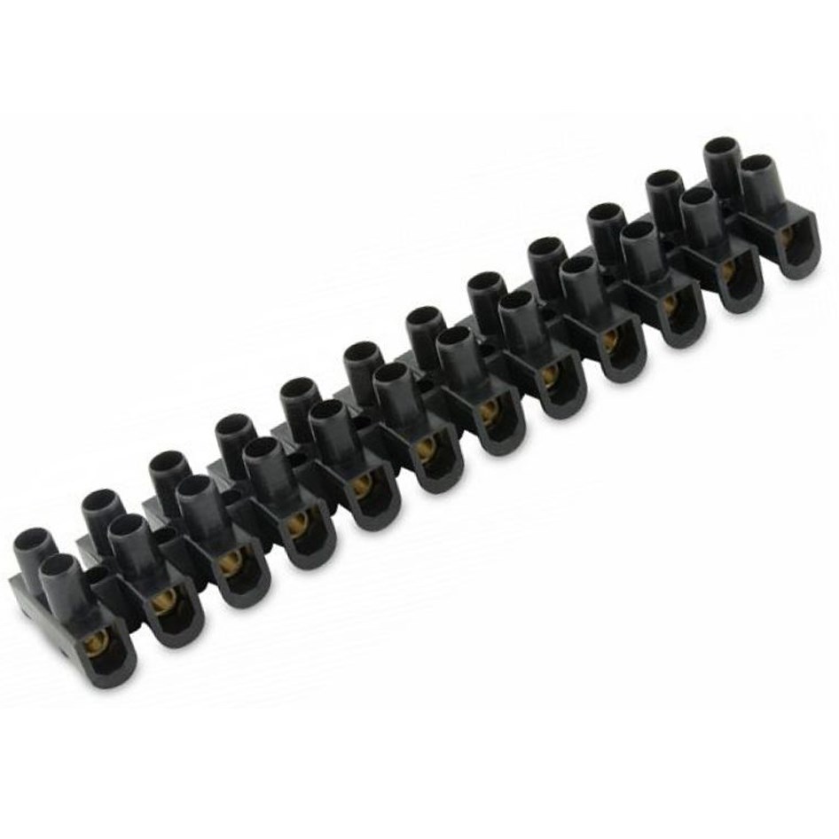 Plastic Terminal Block - 16 Amp / Black