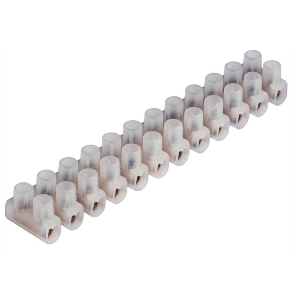 Plastic Terminal Block - 16 Amp / Clear