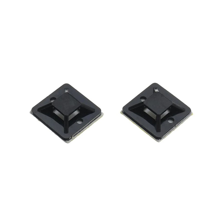 Cable Tie Mount - 20mm x 20mm / 100 Pack / Black