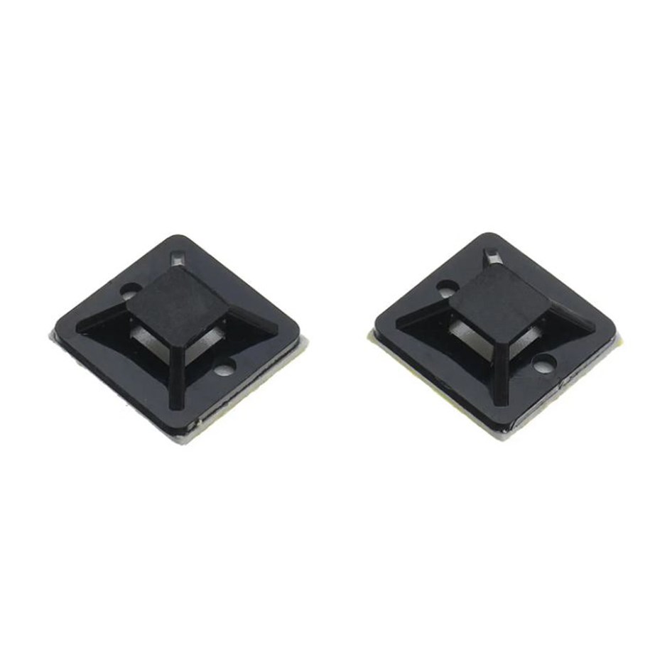 Cable Tie Mount - 30mm x 30mm / 100 Pack / Black