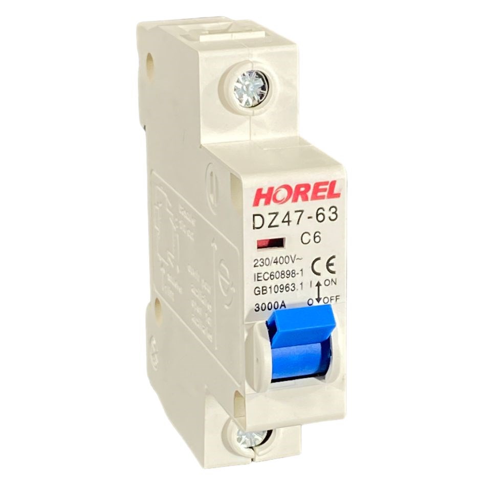 Miniture Circuit Breaker - 1 Pole - 6 Amp