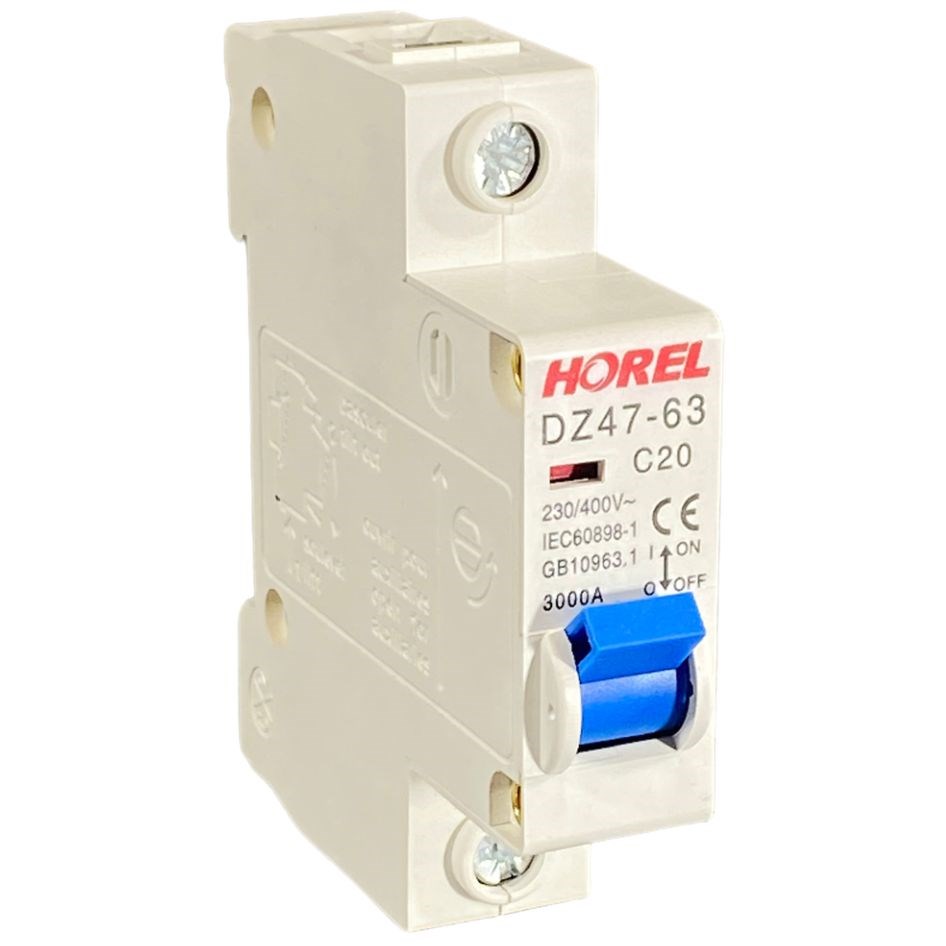 Miniture Circuit Breaker - 1 Pole - 20 Amp