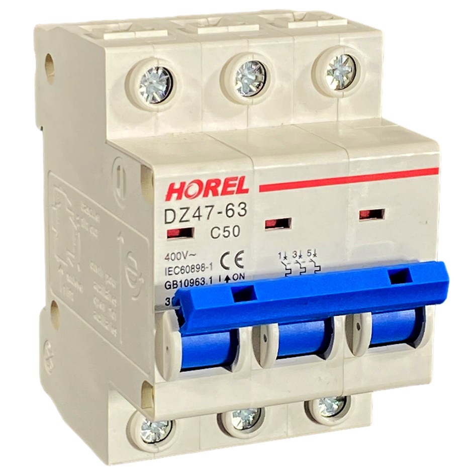 Miniture Circuit Breaker - 3 Pole - 50 Amp