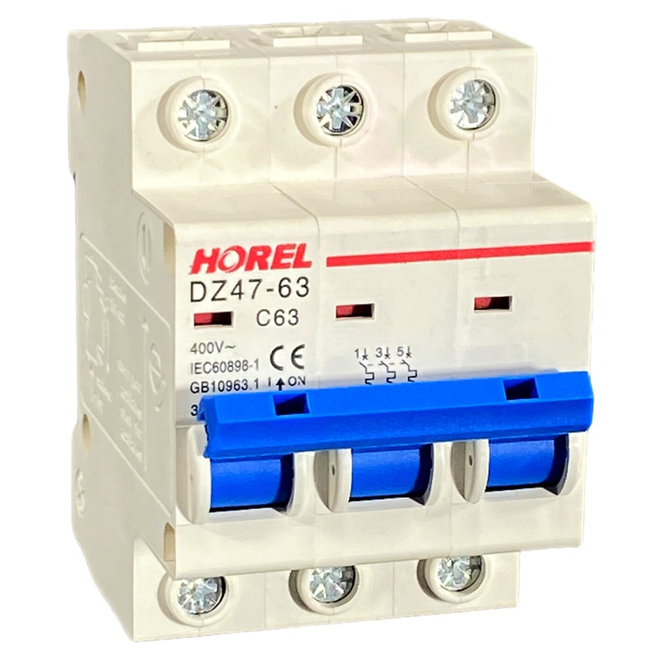 Miniture Circuit Breaker - 3 Pole - 63 Amp