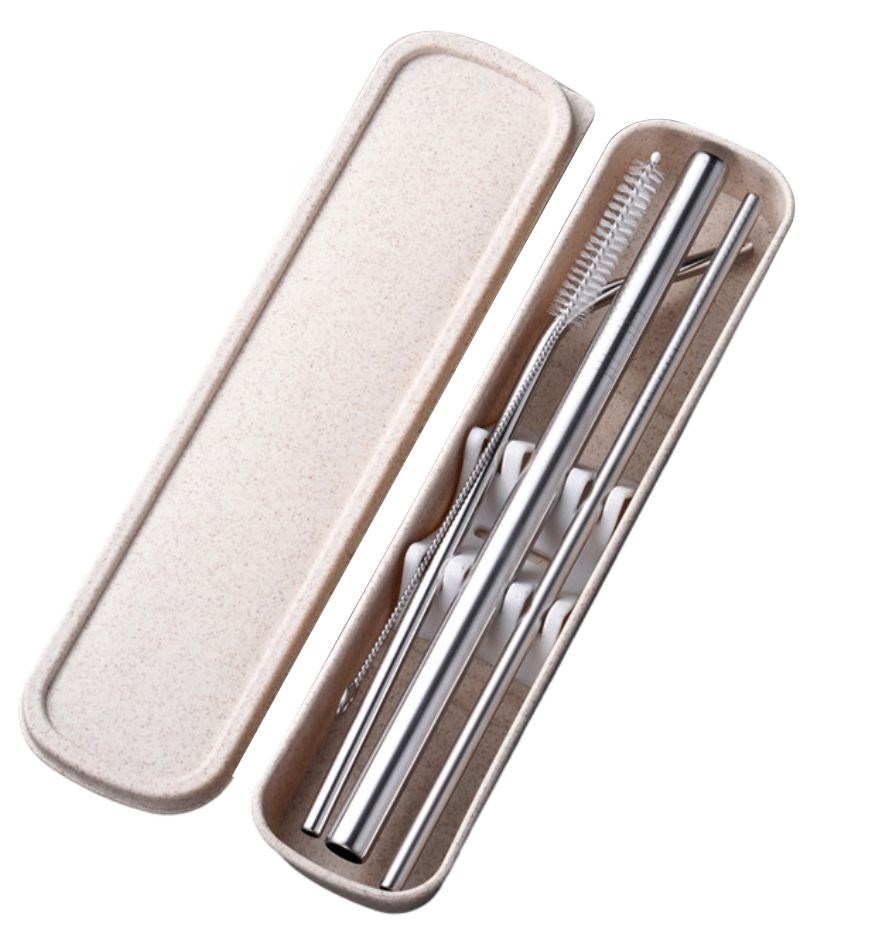 Straw Set - 4 Piece in Plastic Container