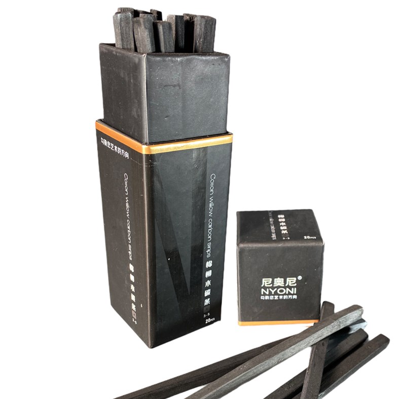 Nyoni - Cotton Willow Carbon Strips - 3-5 mm / (SC 8137)