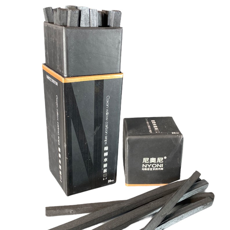 Nyoni - Cotton Willow Carbon Strips - 5-7 mm / (SC 8137)