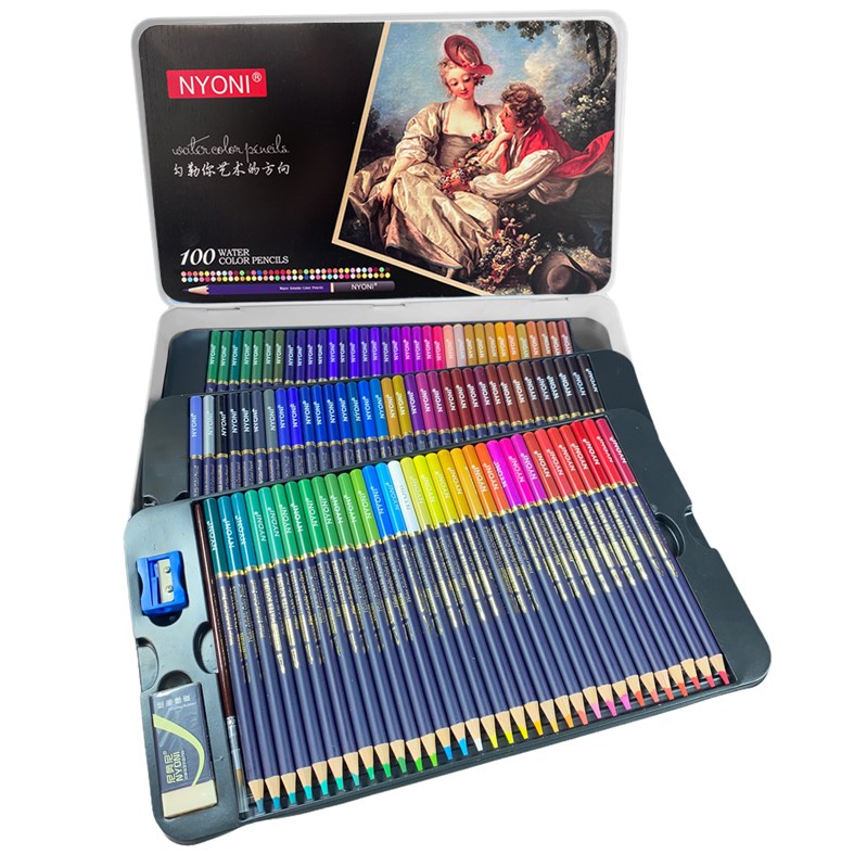 Nyoni - Water Color Pencils - 100 Piece Tin Set / (SC N28100)