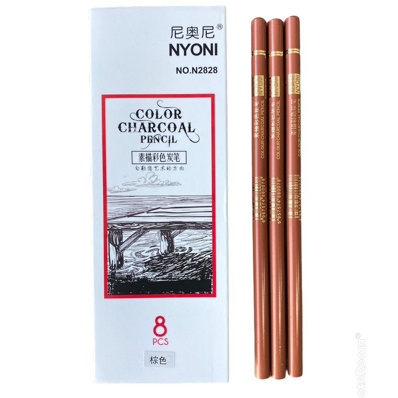 Nyoni - Color Charcoal Pencil - Brown / (SC N2828)