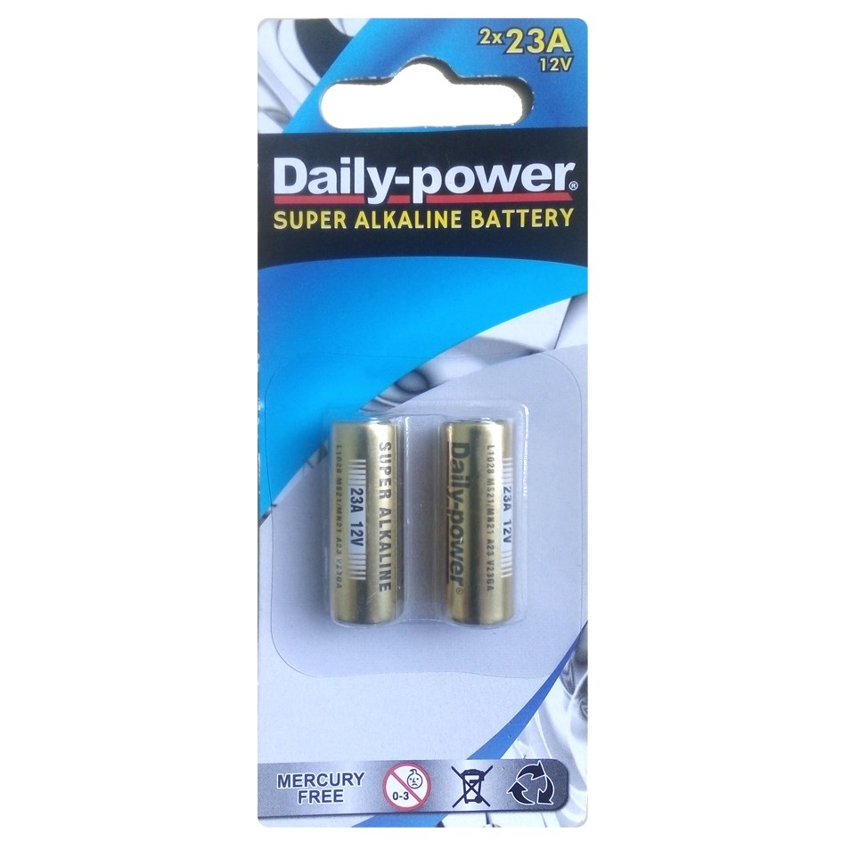 23A - 2 Pack - Super Alkaline Battery - Daily Power
