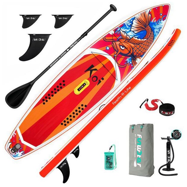 Funwater Feath-R-Lite Inflatable Paddle Board Sup Koi