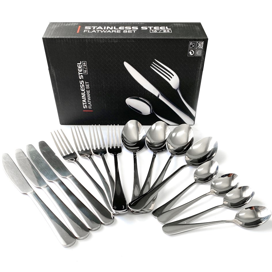 Stainless Steel 16 Piece Cutlery Set - Silver (Stainless Steel)