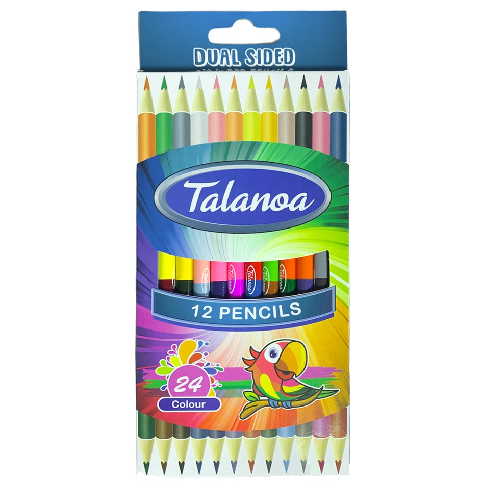 Twin Colour Pencil - 12 Colours
