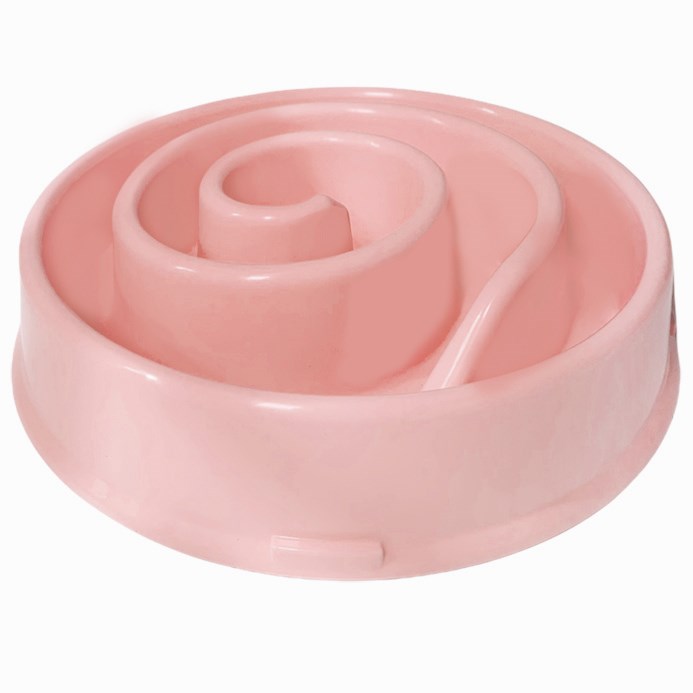 Happy Hunting Slow Feeder Pet Bowl - Pink