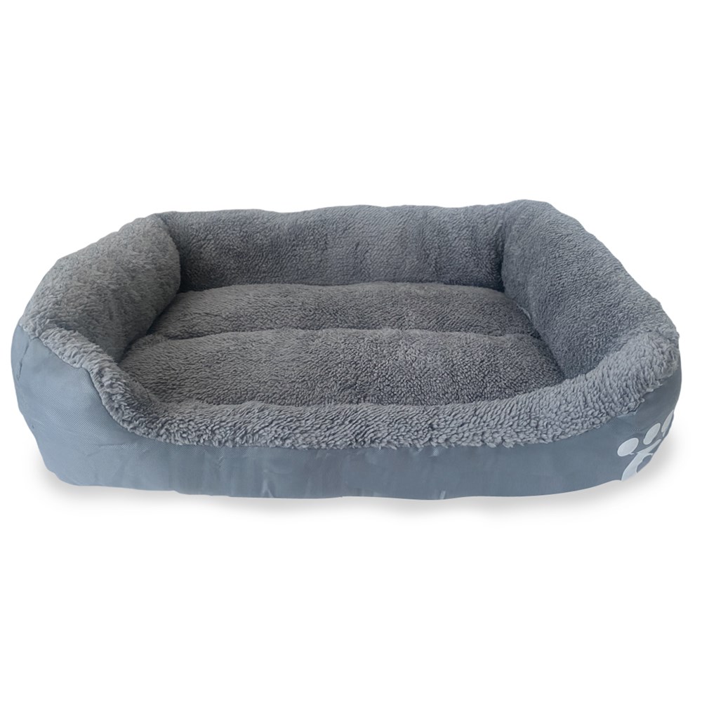 Plush Pet Sofa Bed - M - 49 x 36 cm - 550g / Grey