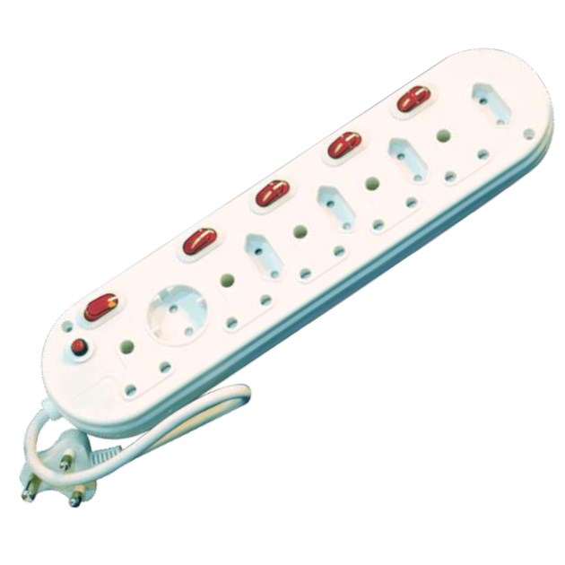 Selectrix - 10 Way Multiplug With 5 X 16A + 4 X 5A 2 Pin + 1 Round Socket + 5 Switches - (SC 17B)