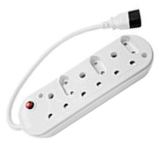 Selectrix - 6 Way Multiplug With 3 X 16A + 3 X 5A 2 Pin Sockets - (SC 10AA)