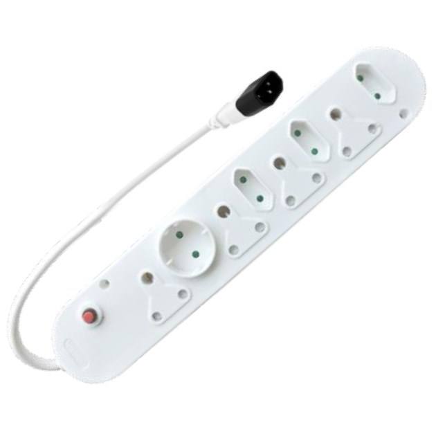 Selectrix - 8 Way Multiplug With 4 X 16A + 3 X 5A 2 Pin + 1 Round Socket - (SC 22AA)