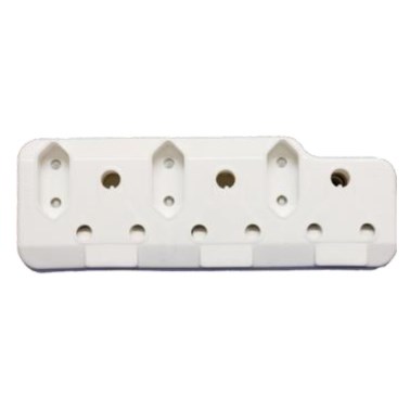 Selectrix - 3 X 3 pin 16A + 3 X flat 2 pin 5A Horizontal Adaptor - (SC 596)