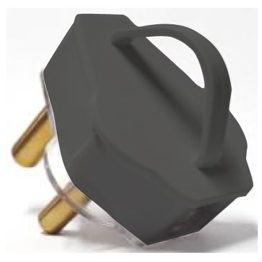 Selectrix - Pull Handle 16A Plug Top - Black (SC 49B)