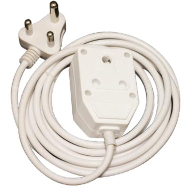 Selectrix - Extension cord with Double Coupler - White (SC 82) / 10m x 16A