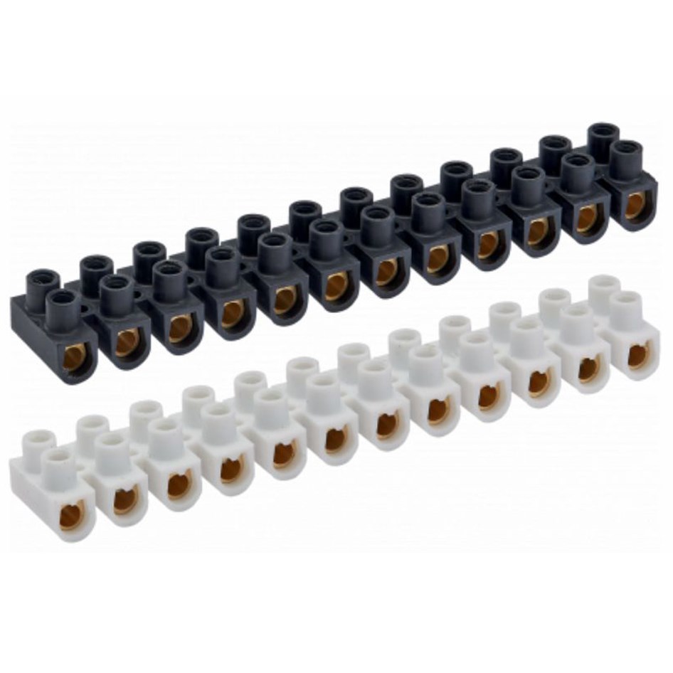 Plastic Terminal Connector Block - 15 Amp / Clear