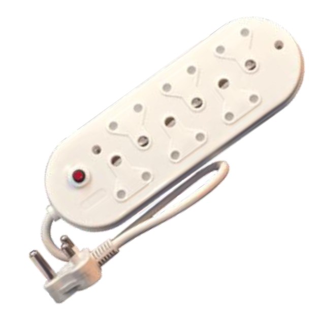 Selectrix - 6 Way Multiplug with 6 X 16A sockets complete with overload protection and moulded plug with cord - (SC11A)