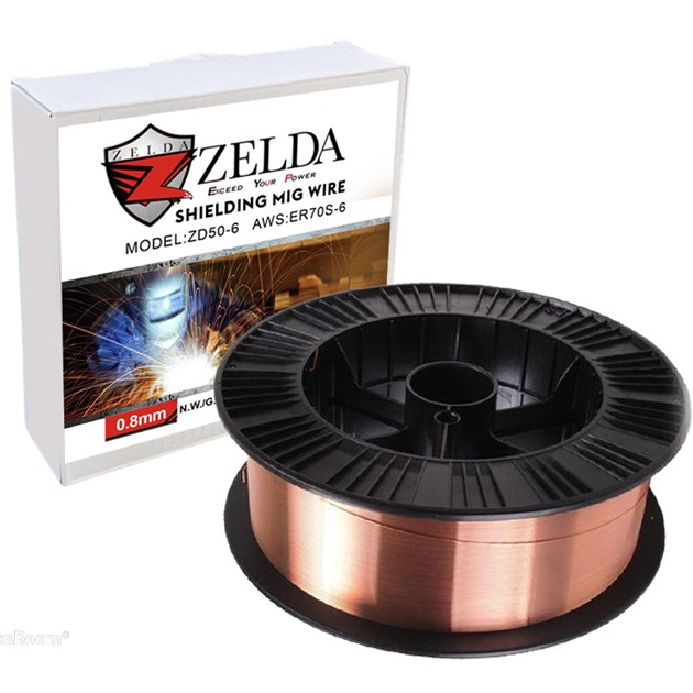 Zelda - Mig Wire - 0.8mm Mild Steel ER70S - 1 Kg - Plastic Spool