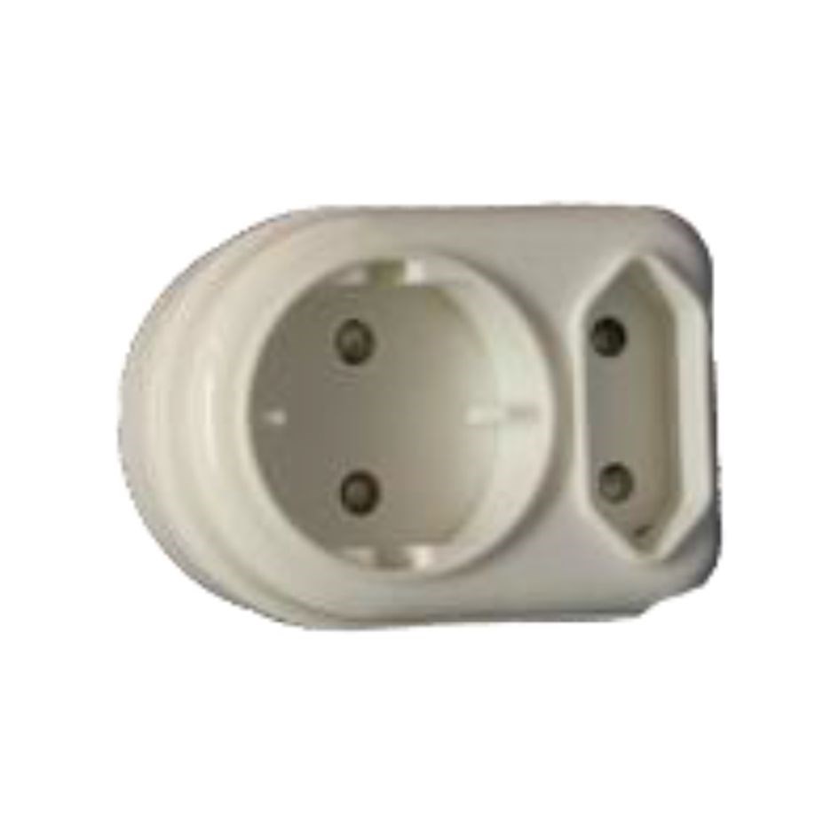 Selectrix - 1 X Round 2 pin 16A + 1 X 2 pin 5A Adaptor - (SC 598)
