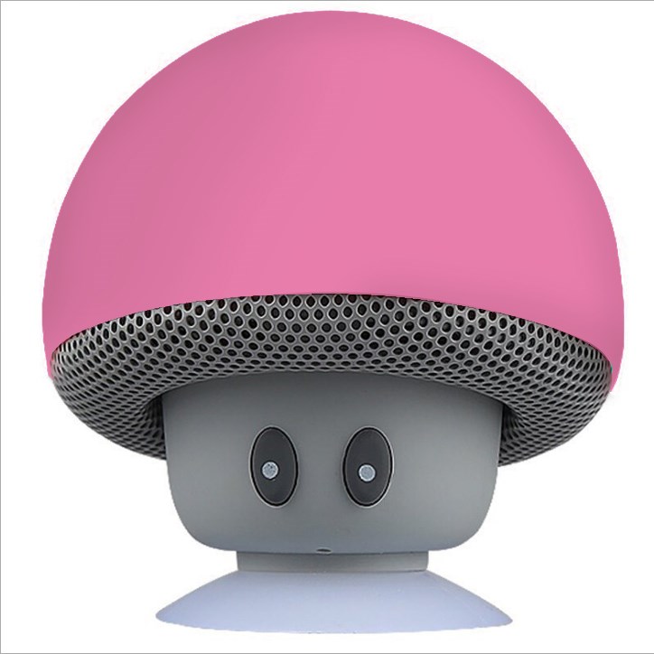 Wireless Mini Mushroom Portable Speaker - Pink