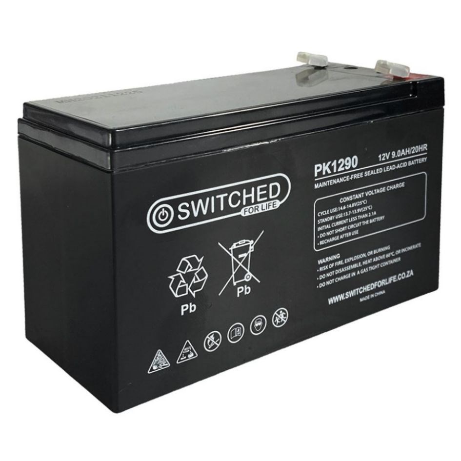 Battery - 12V - 9AH - Switched For Life