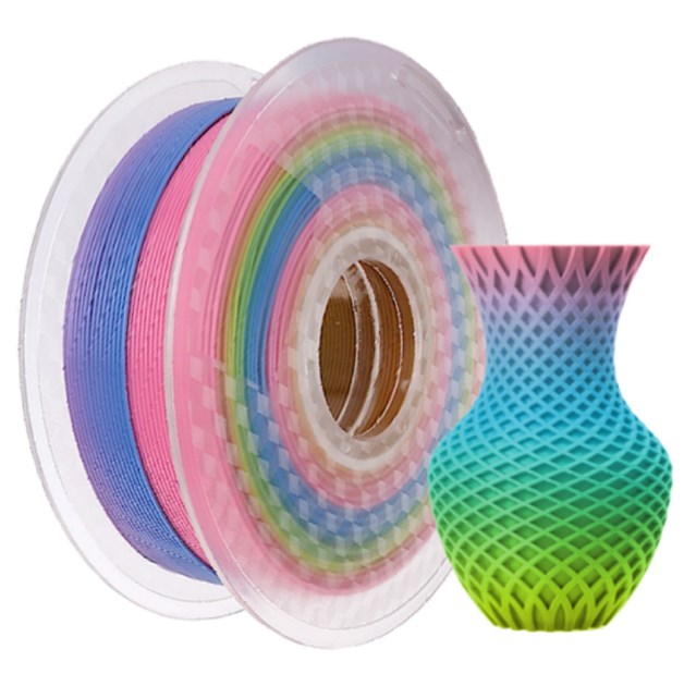iSANMATE High Quality 1.75mm 3D Printer Filament - Rainbow